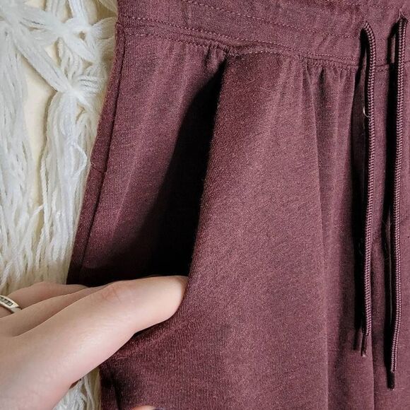 Athletic Works Driworks Pull String Jogger Sweatpants Burgundy Size Small - Picture 5 of 11